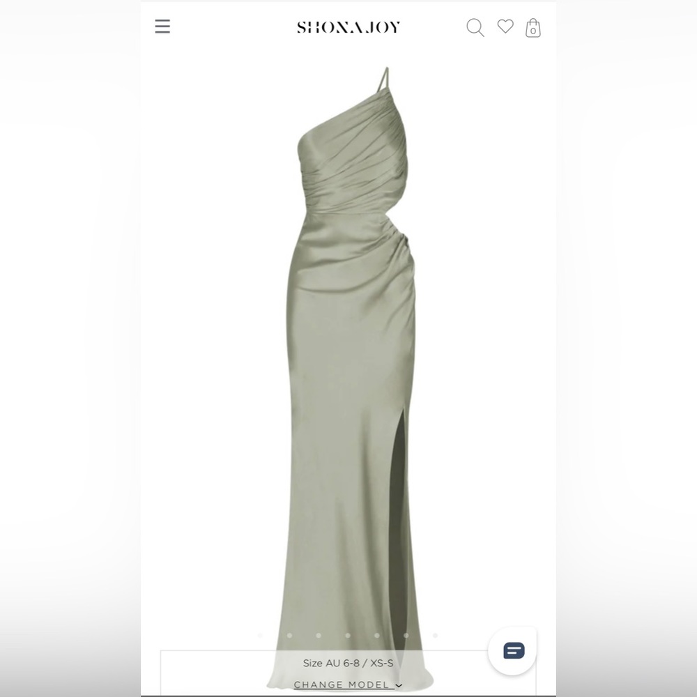 BRAND NEW. NEVER WORN.  Shona Joy Sage Gown. NWT. Size: AU10, US6